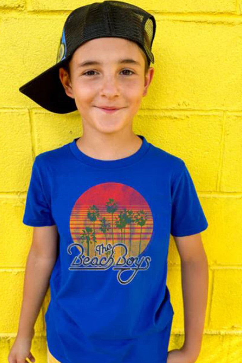 Beach boys short sleeve tee in tangled in blue