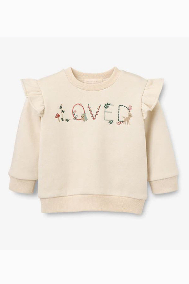 Loved flutter sleeve pullover item view