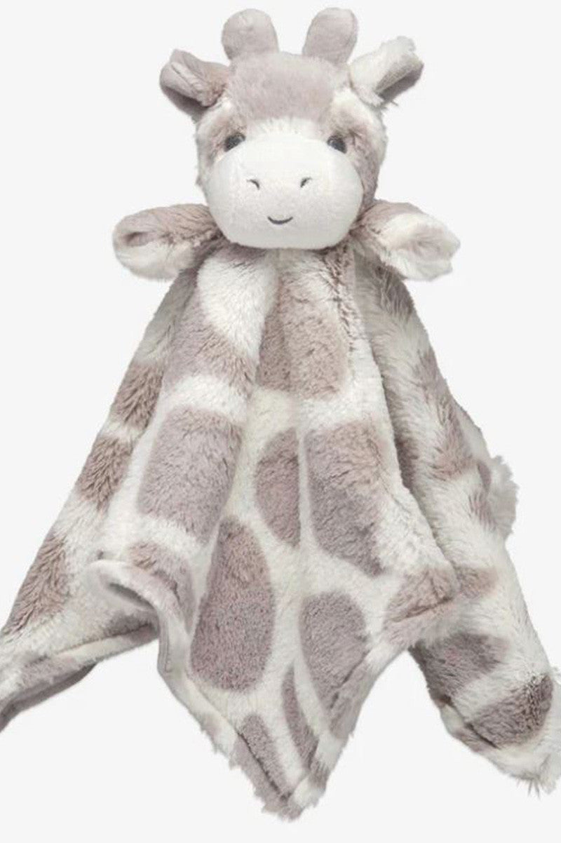 15x15 baby security blanket giraffe gray