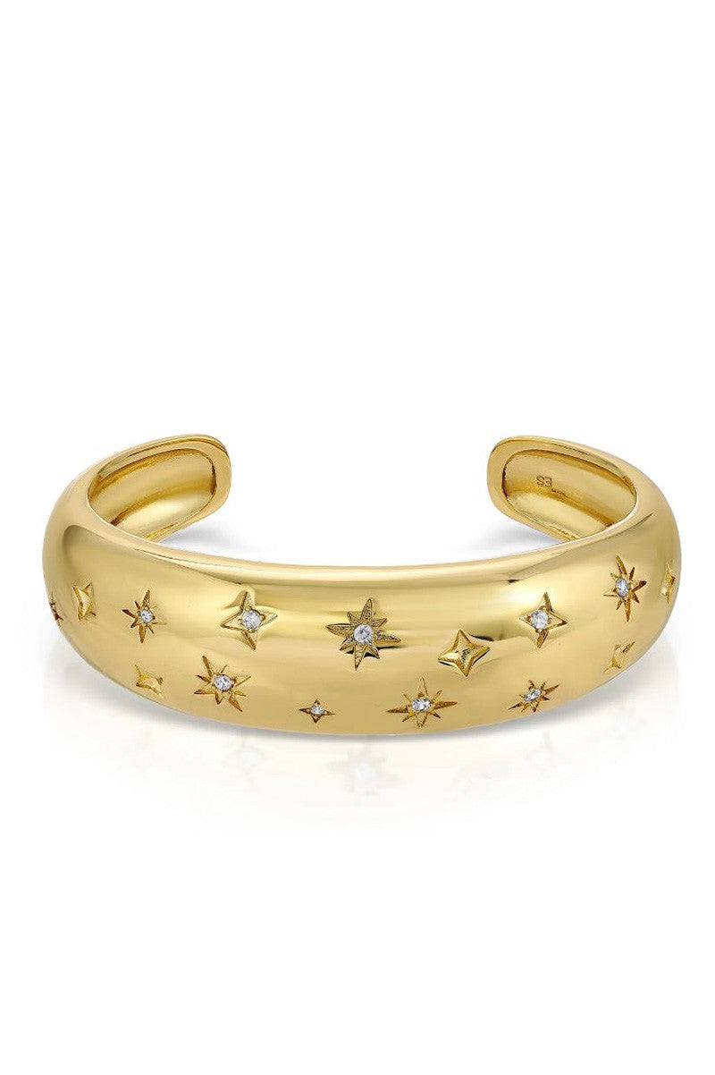Cosmic dome cuff gold