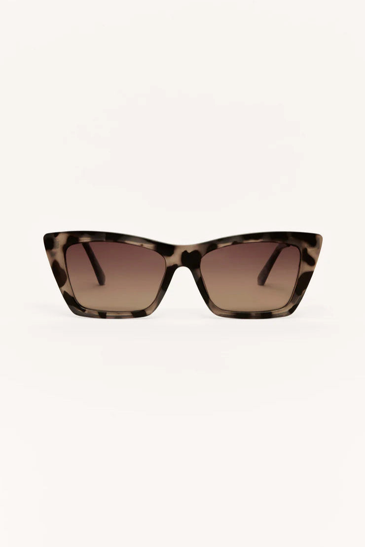 Lookout polarized sunglasses in brown tort brown gradient
