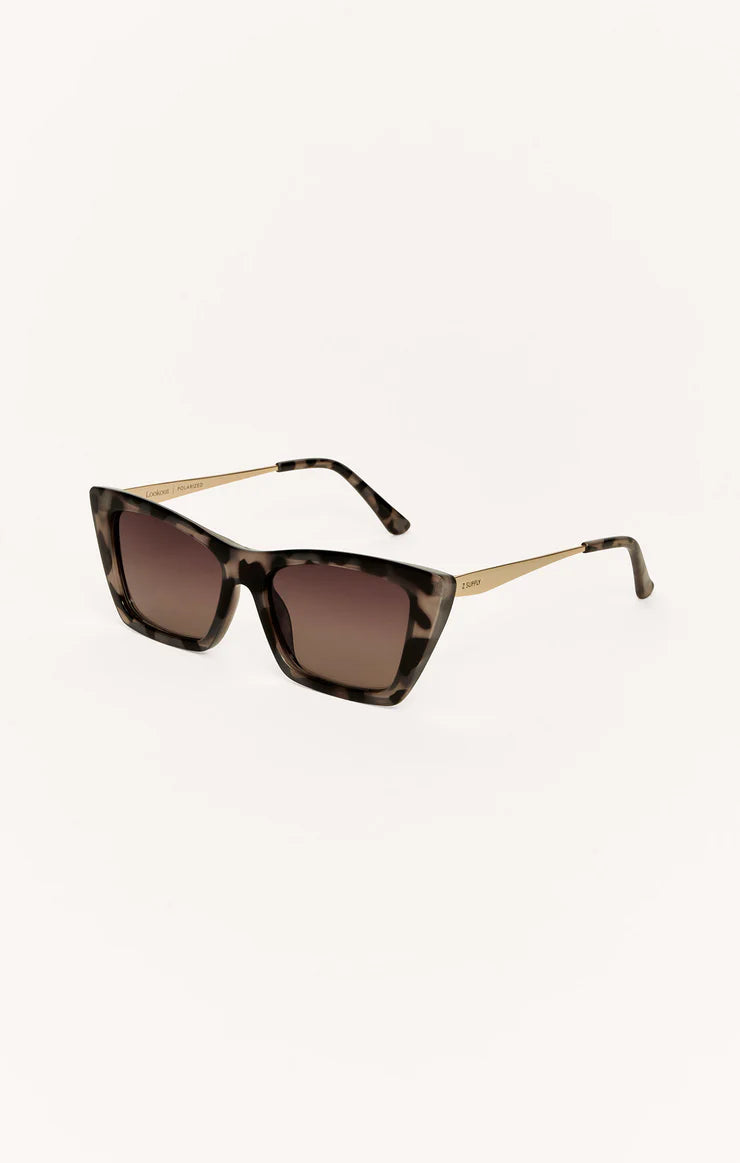 Lookout polarized sunglasses in brown tort brown gradient side view