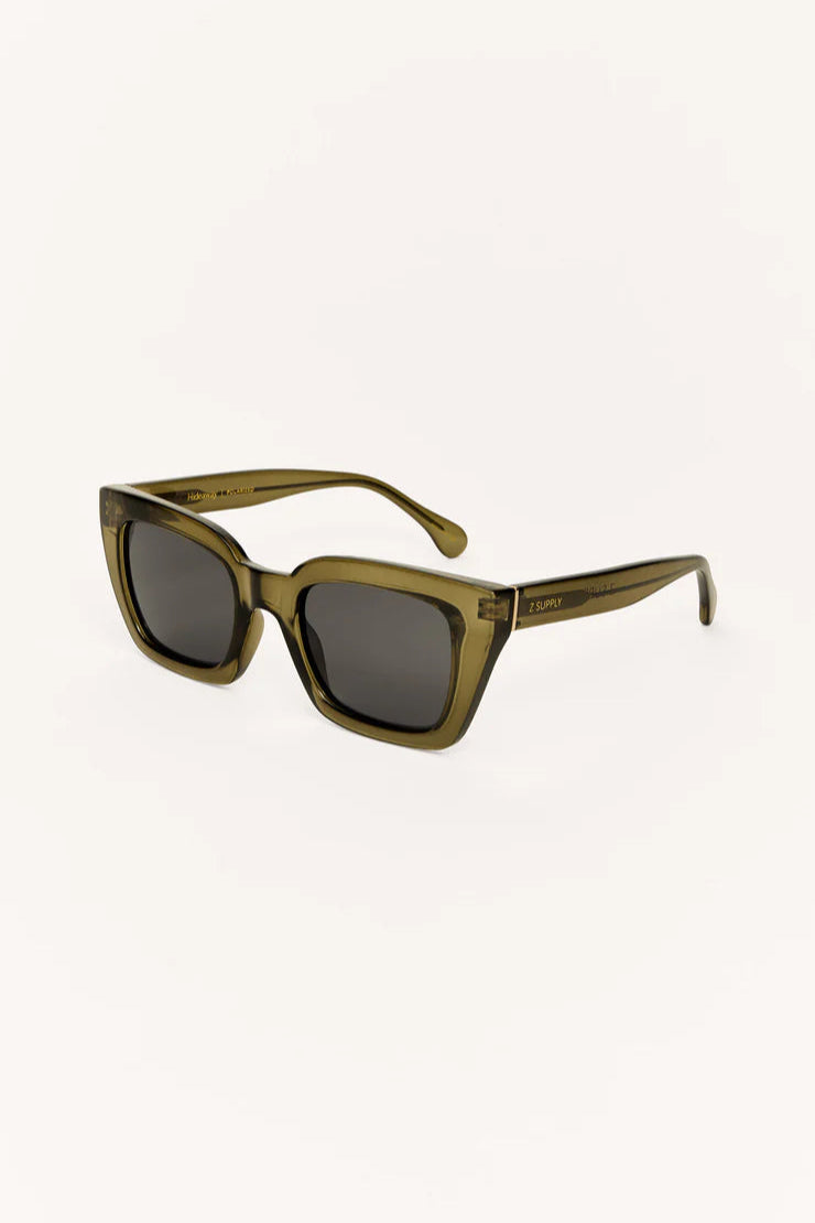 HIDEAWAY POLARIZED SUNGLASSES IN MOSS SIDE VIEW