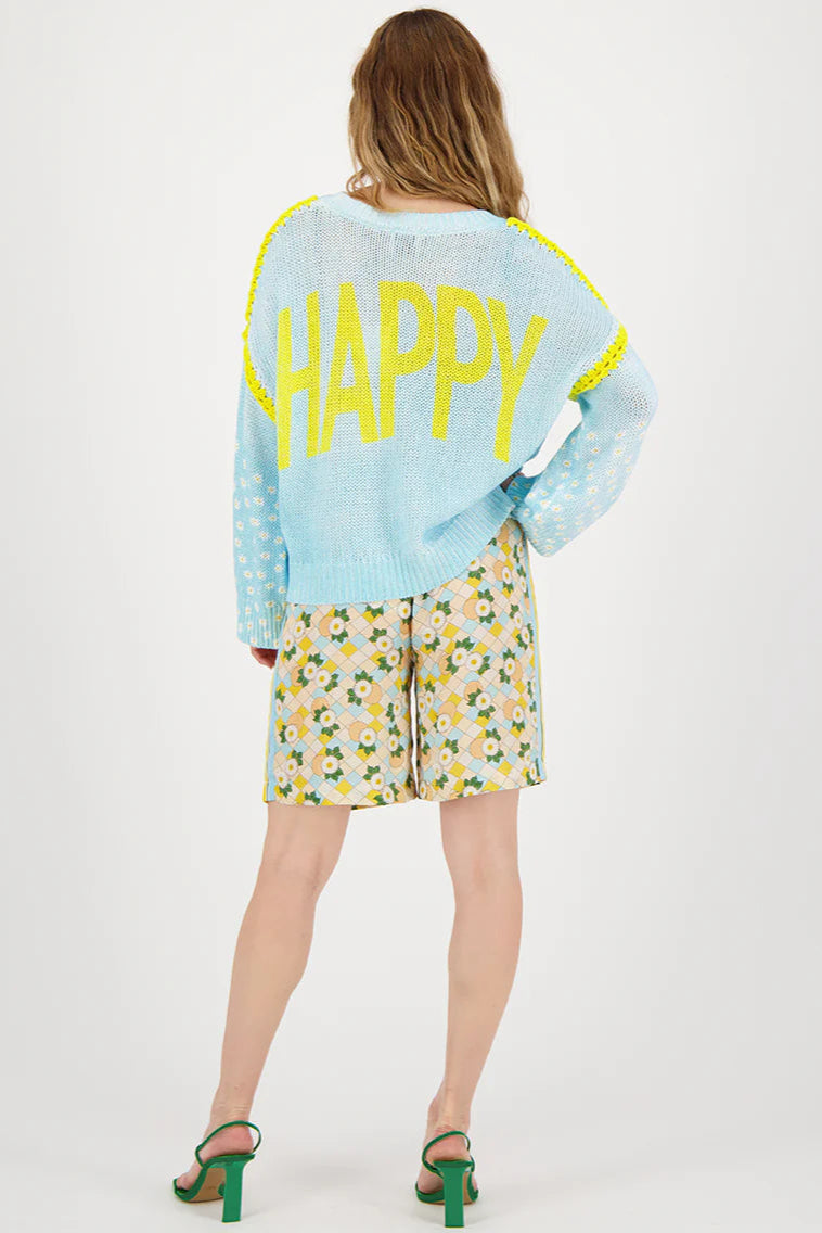 Capri sweater in pura vida back view