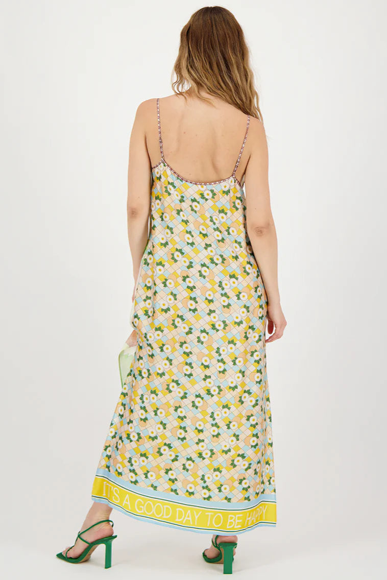 olivia camisole dress in pura vida back view