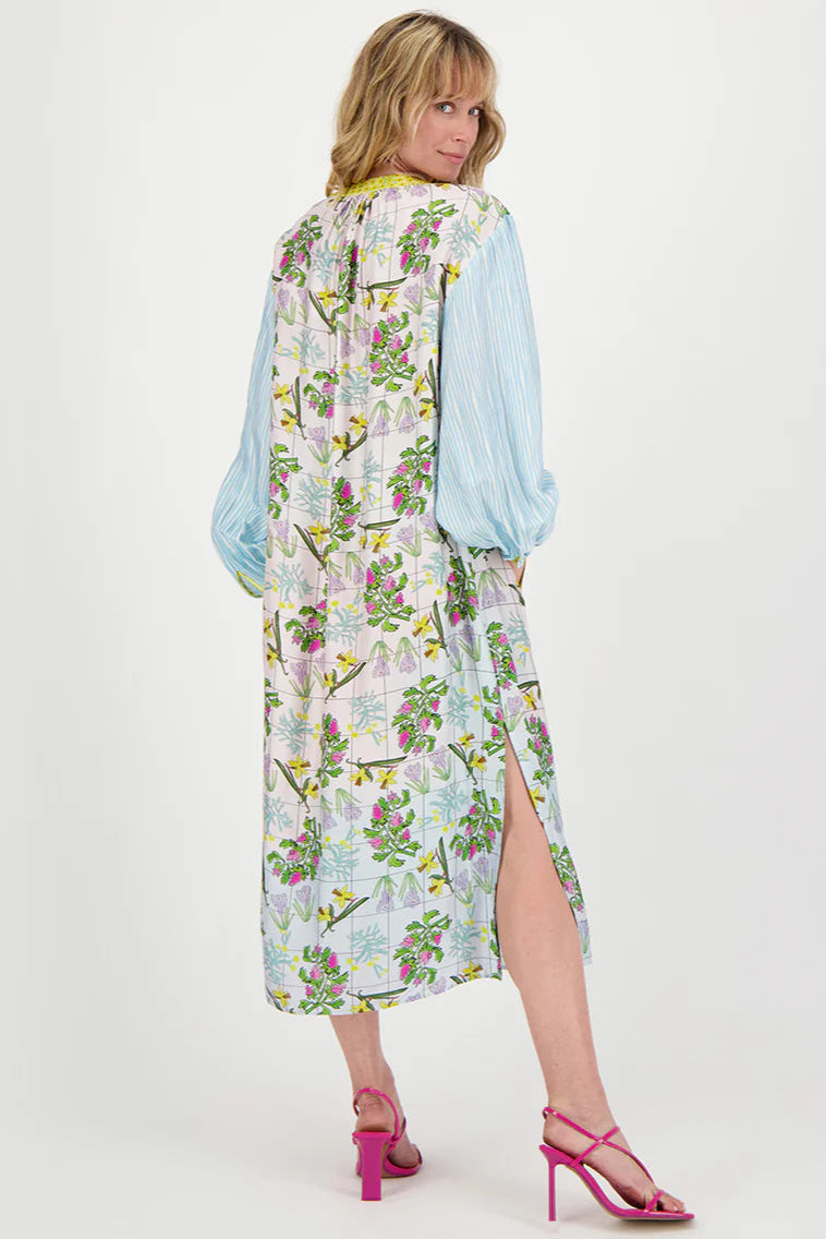 Hanna Placket Dress in pura vida back view