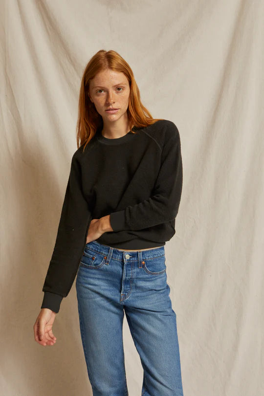 Ziggy crewneck sweatshirt in vintage black