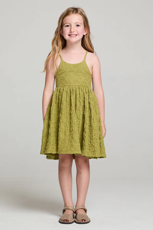 Lyllie Mini Dress in fern front view