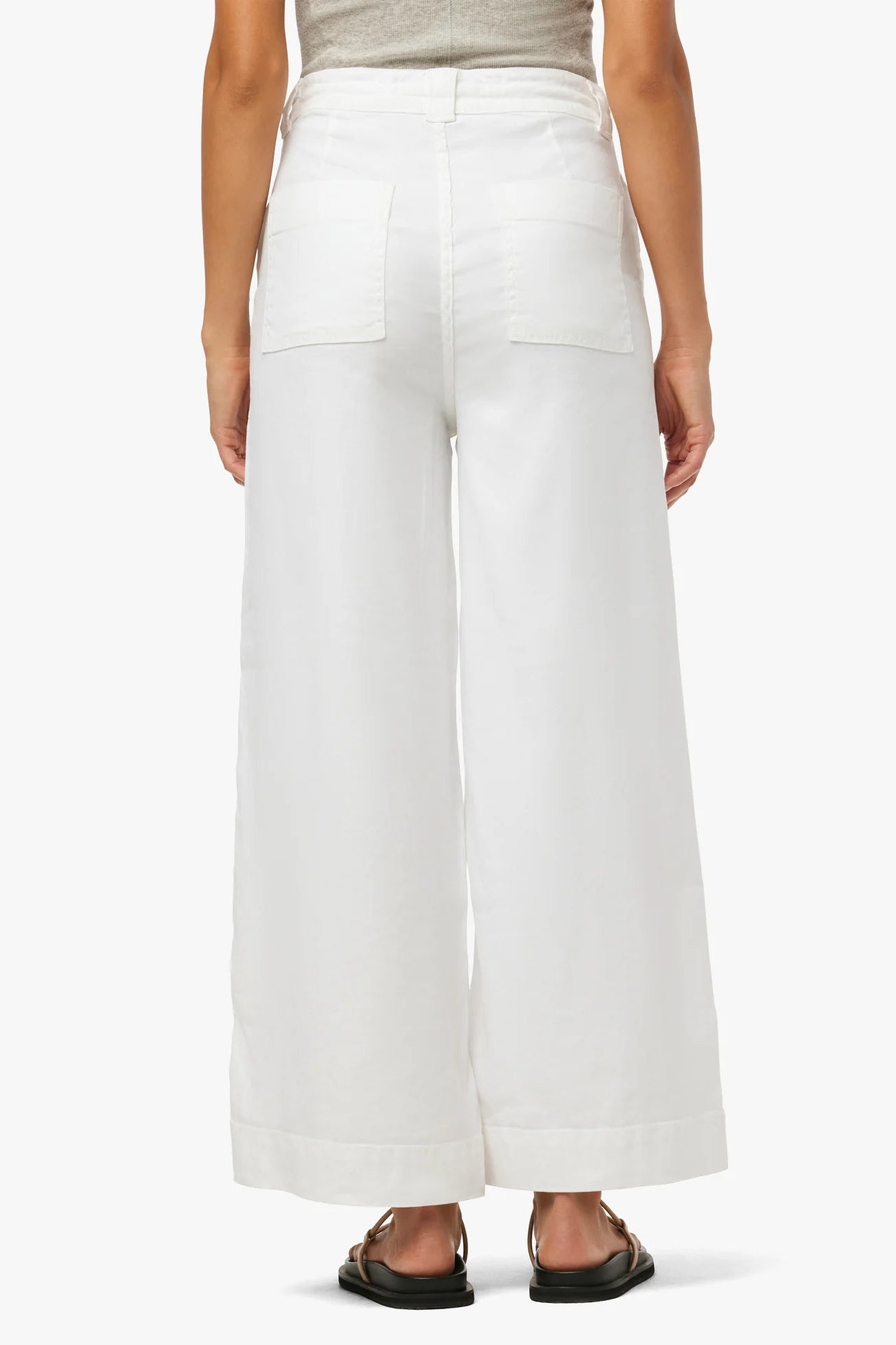 The Addison Pant in white back view