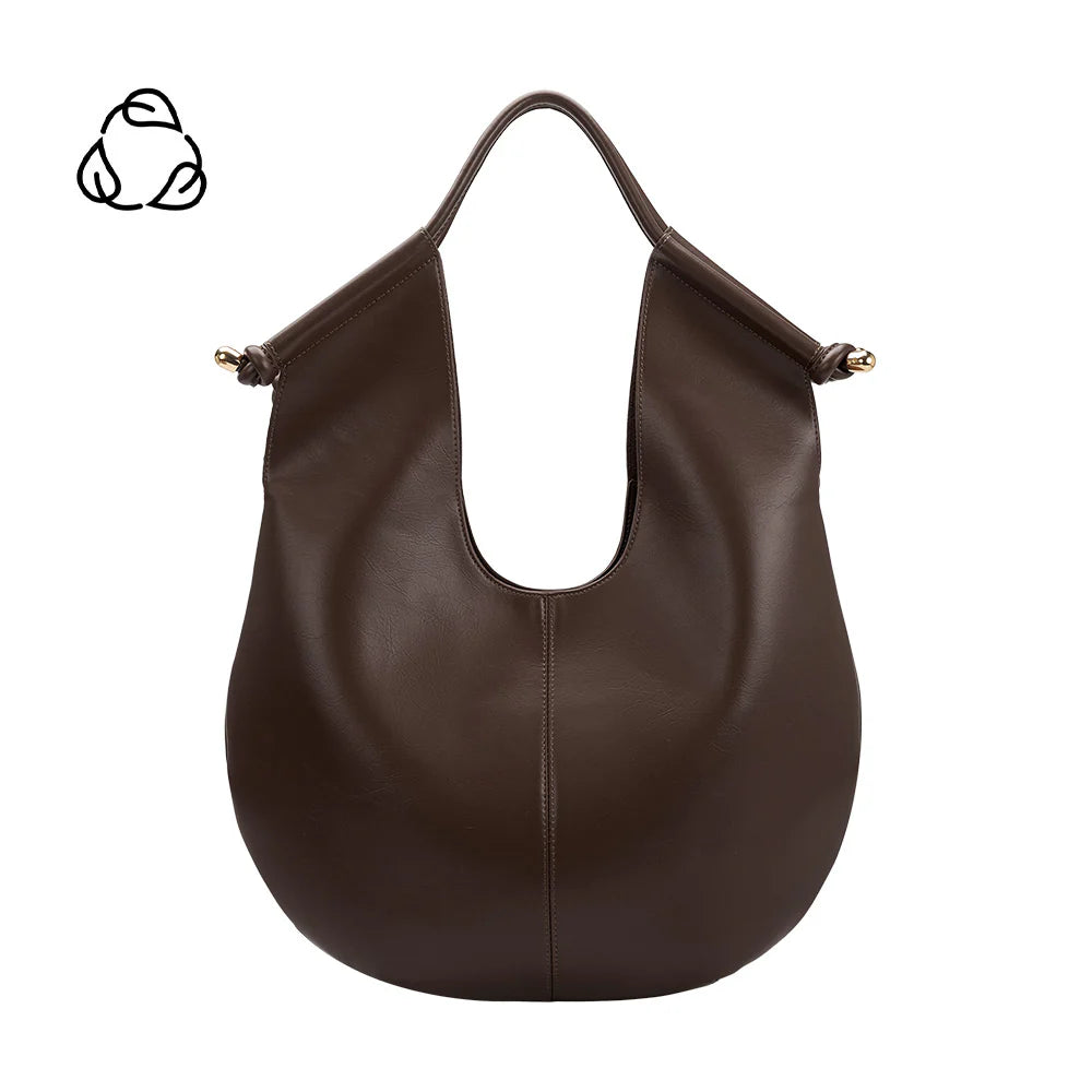 Tracy shoulder bag in Espresso front view