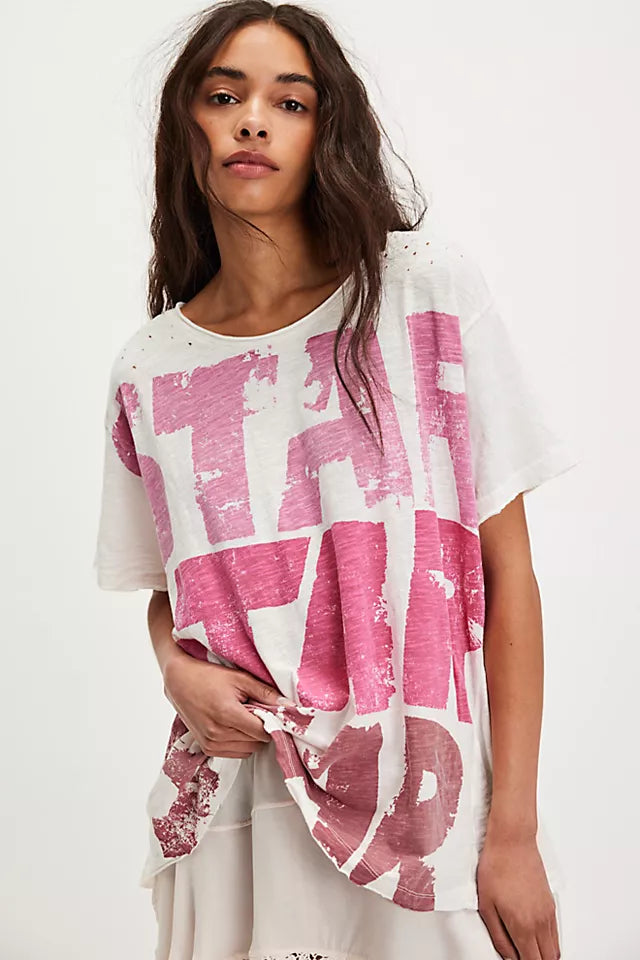 Star Star Star tee in true front view