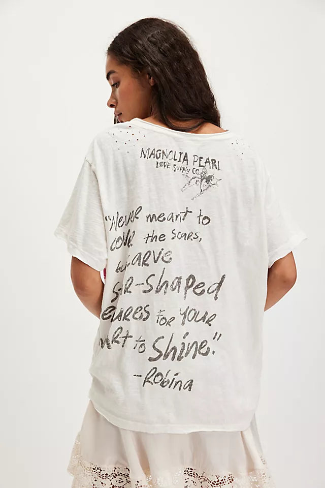 Star Star Star tee in true back view
