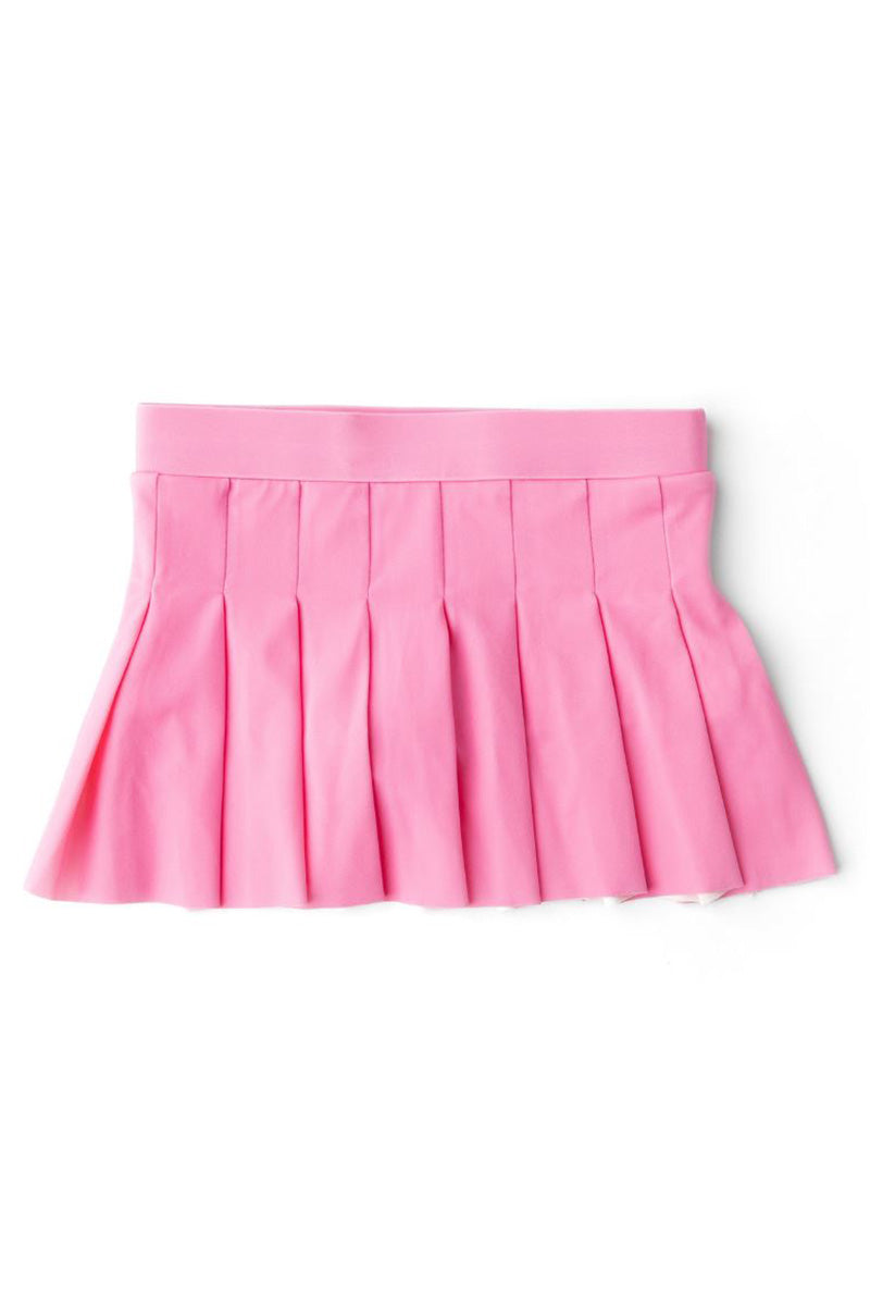 Pleated active skirt in light pink