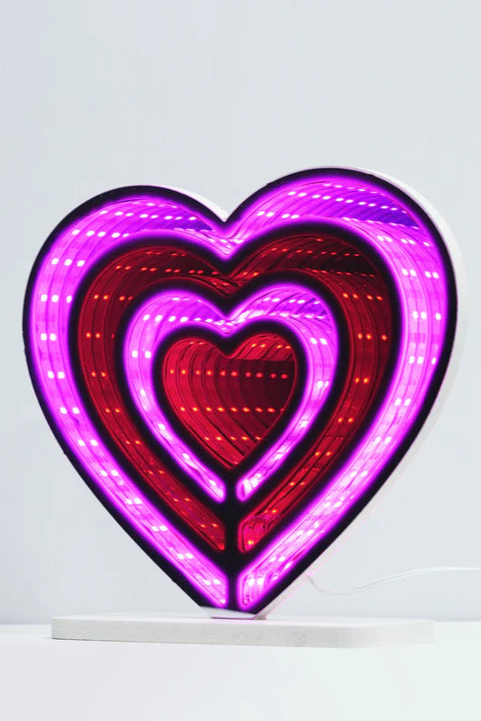 NEON ART WALL & DESK LIGHT Heart front view