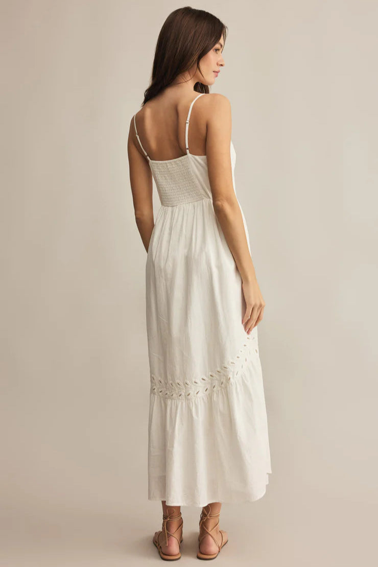 CITADELLE MAXI DRESS IN WHITE BACK VIEW