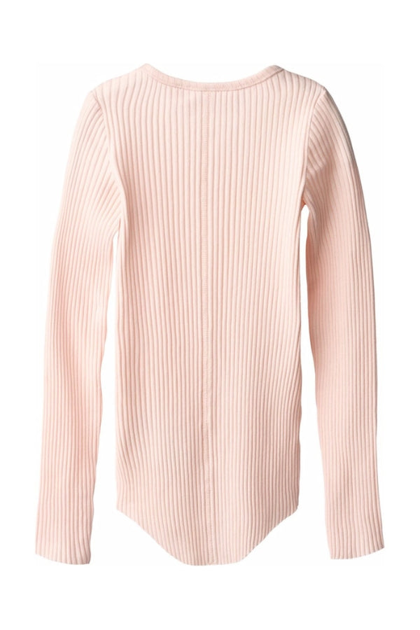 ROCHELLE LONG SLEEVE TOP IN ROSE HIPS BACK VIEW