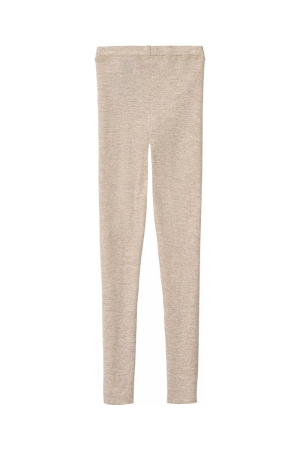 NADINE WOOL LEGGINGS IN OATMEAL MELANGE BACK VIEW