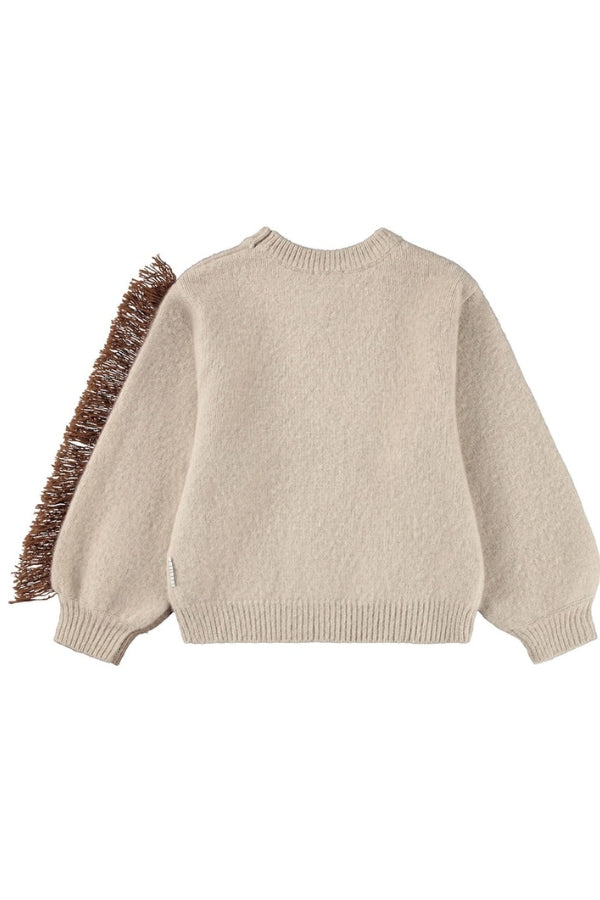 GISELA SWEATSHIRT IN HORSE KNIT BACK VIEW