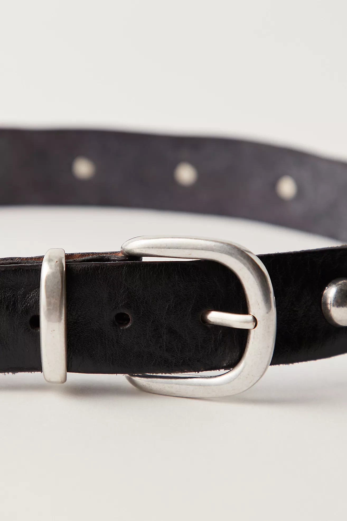 RHODES STUD BELT FRONT VIEW CLOSEUP