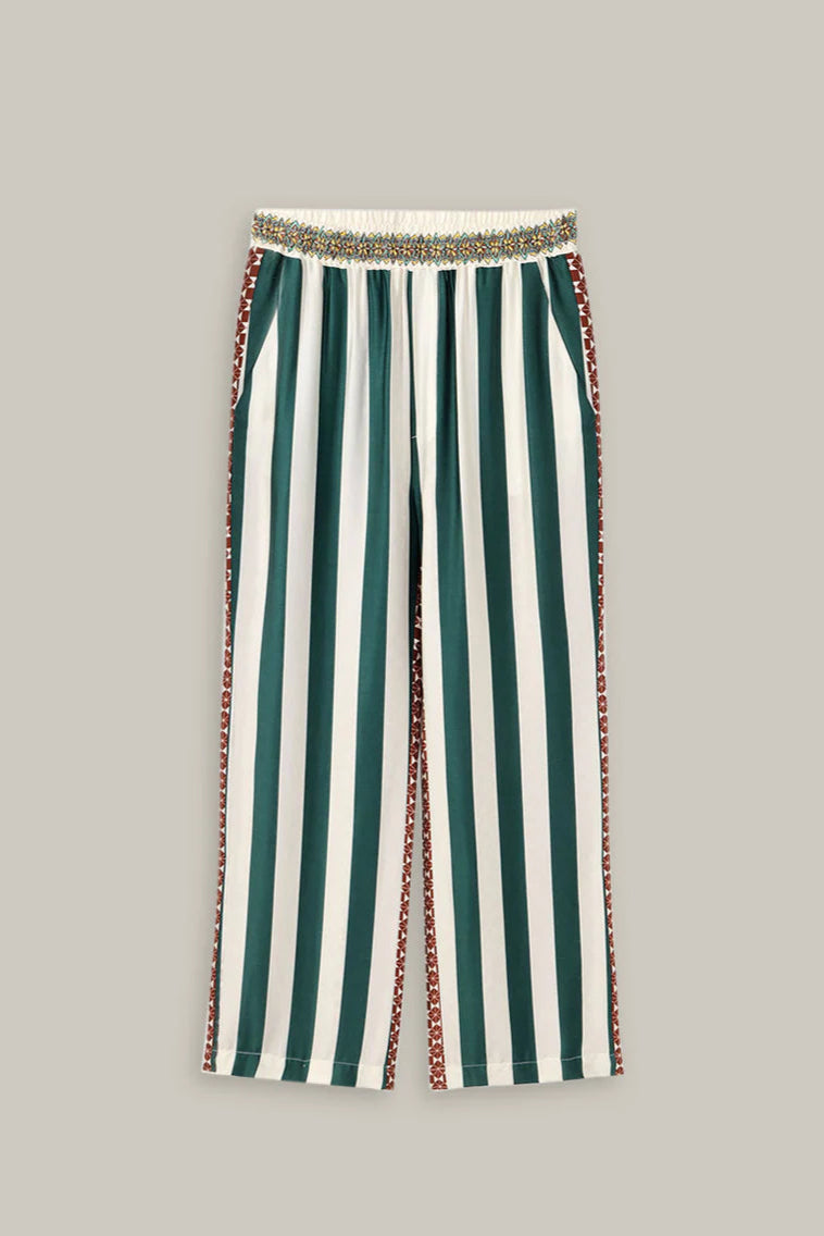 BAILEY PANTS IN SPORTY JADE FRONT VIEW