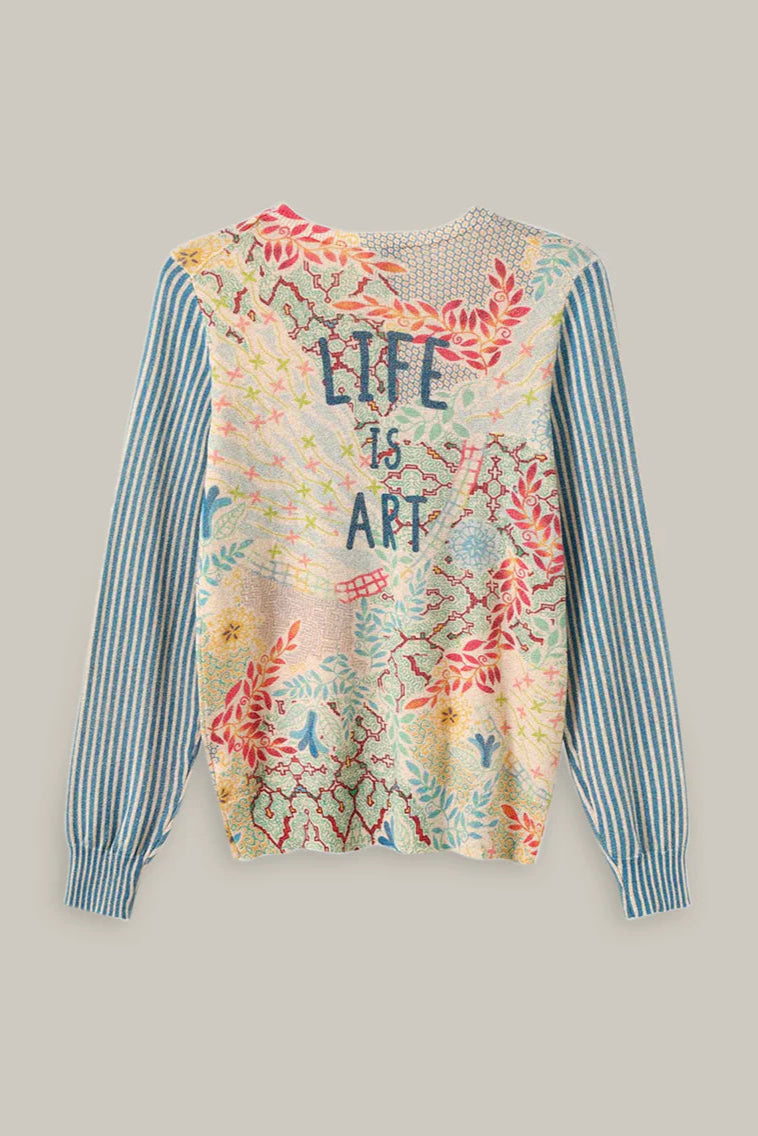 EMERTA NIKI KNIT TOP IN SHIPIBO BACK VIEW