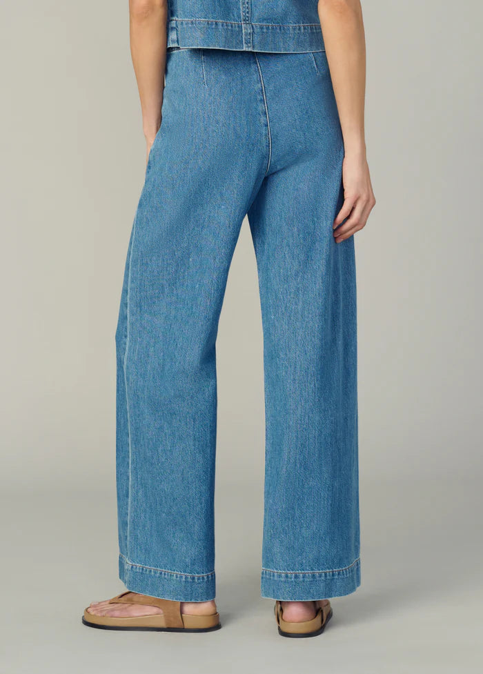 The clean denim trouser in revelation back view