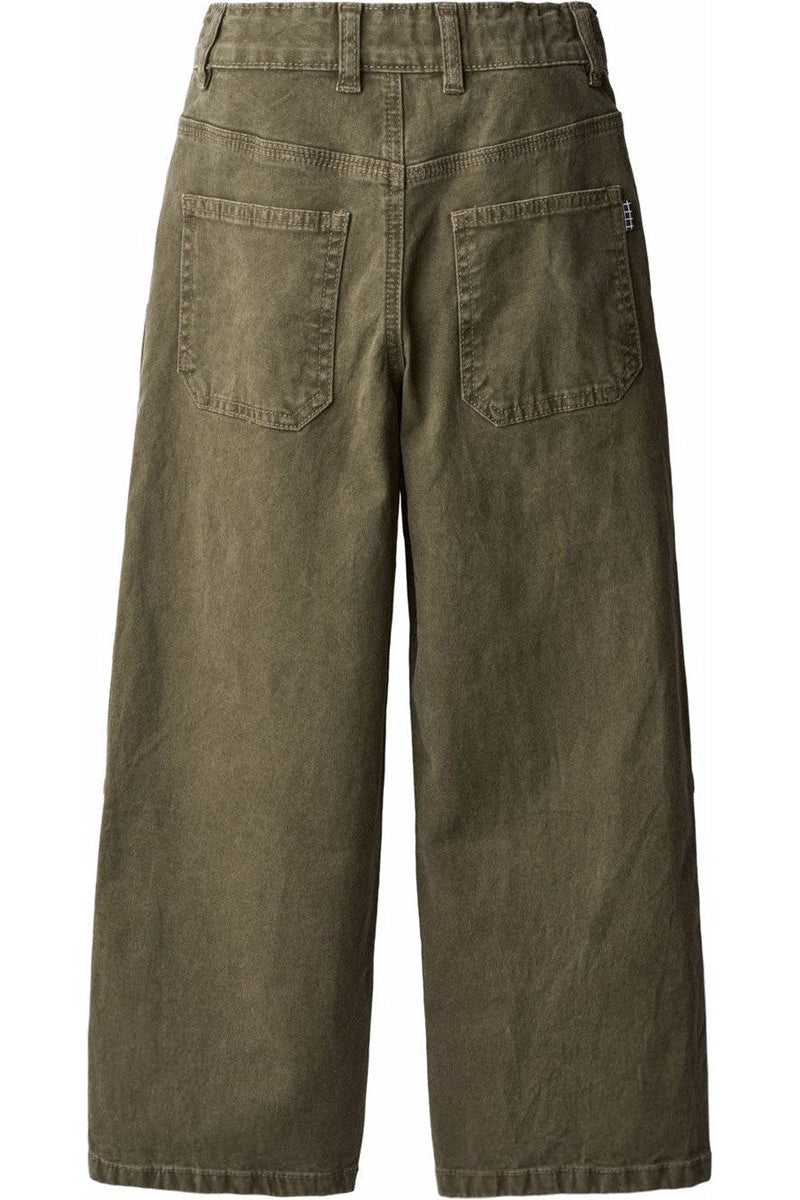 ALFRED CANVAS PANTS IN VEGETATION WASH BACK VIEW
