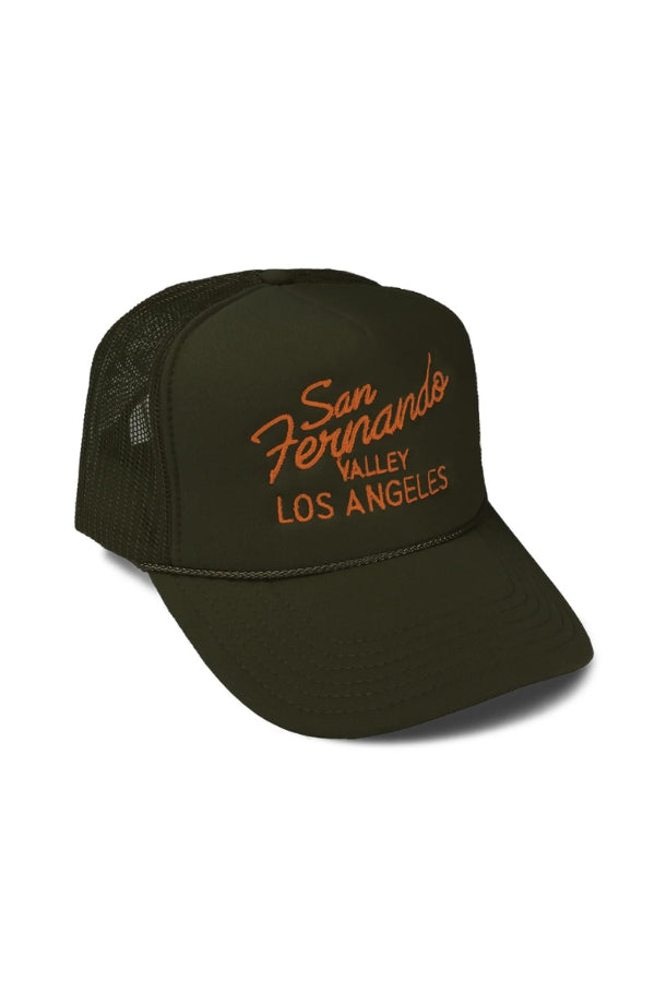 SAN FERNANDO TRUCKER IN OLIVE FRONT VIEW