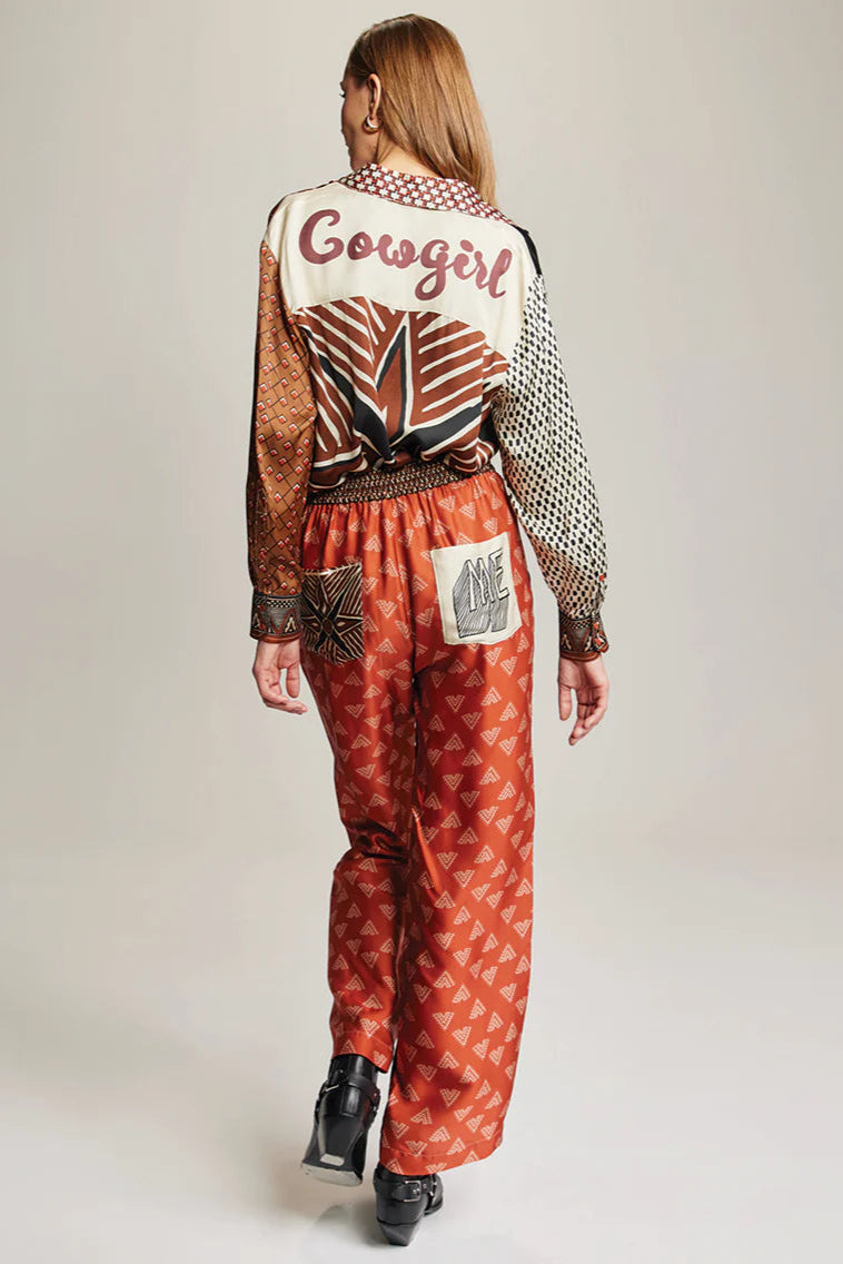 BAILEY STRAIGHT LEG PANTS IN RODEO BACK VIEW