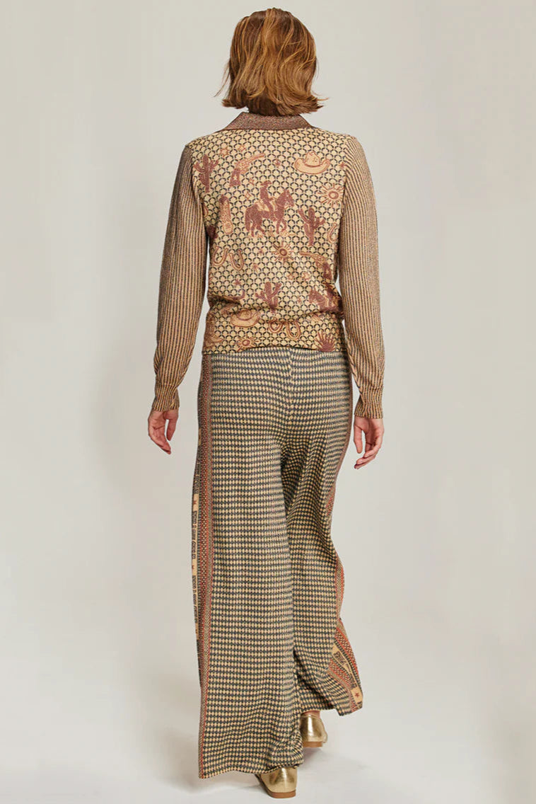 MILLIE POLO KNIT IN RODEO BACK VIEW