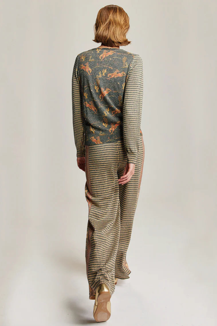 EMERTA NIKI KNIT TOP IN RODEO BACK VIEW