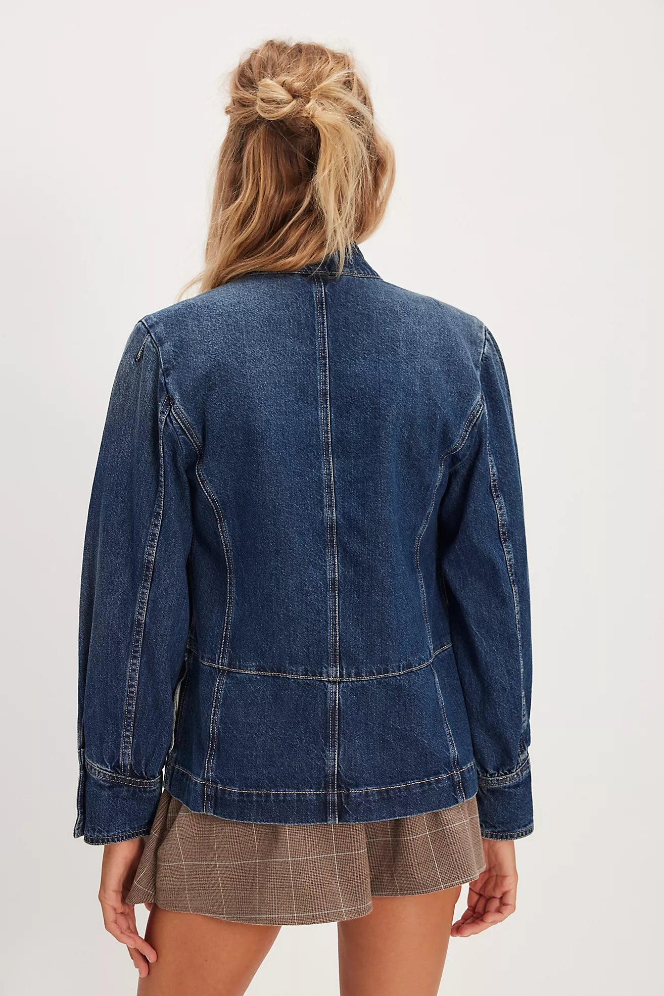 IMOGENE DENIM OFFICER JACKET BACK VIEW