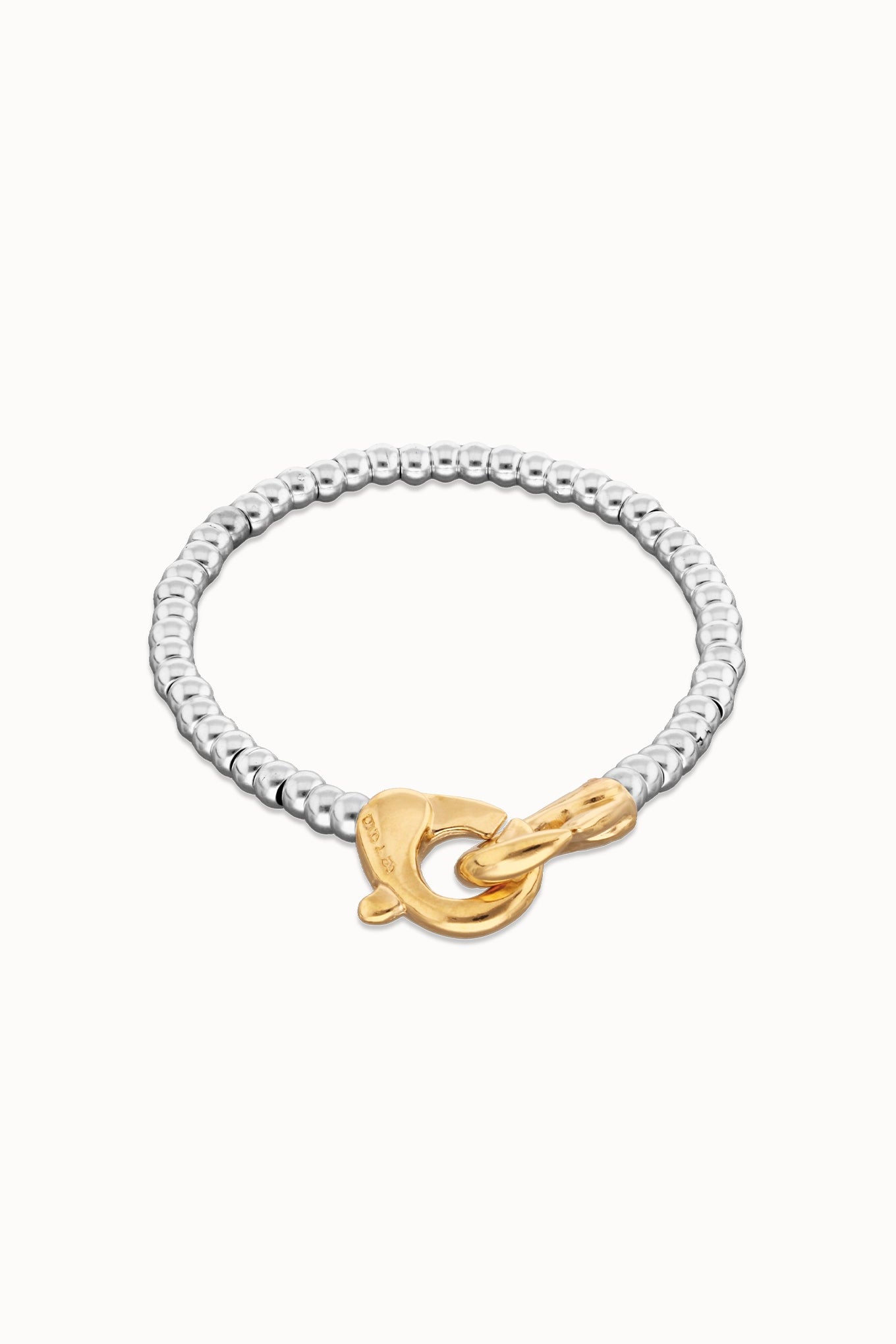 SER INSEPARABLE BRACELET IN GOLD AND SILVER FRONT VIEW