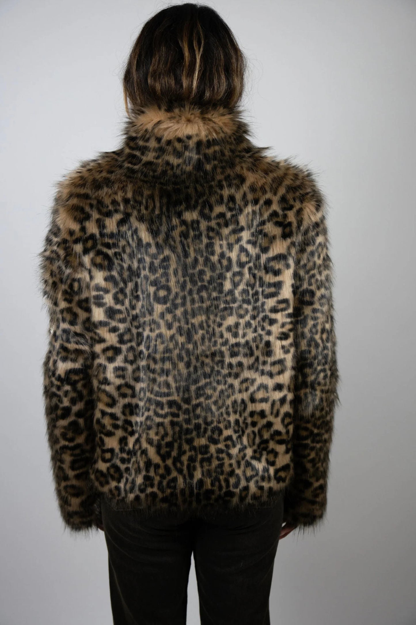 THE LEOPARD CROP w/ SKULL IN BROWN BACK VIEW