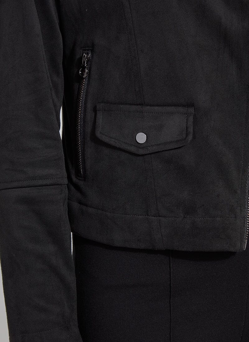 AMELIA MOTO VEGAN SUEDE JACKET