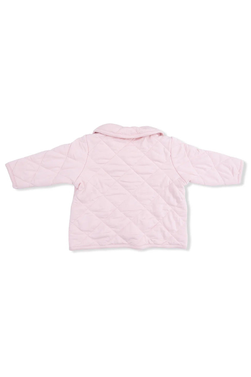 Quilted jacket in solid lotus back view