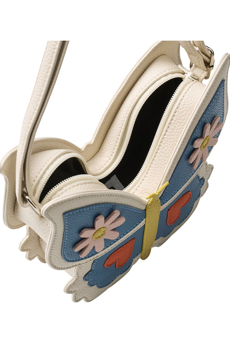 Butterfly bag in folkloric top view
