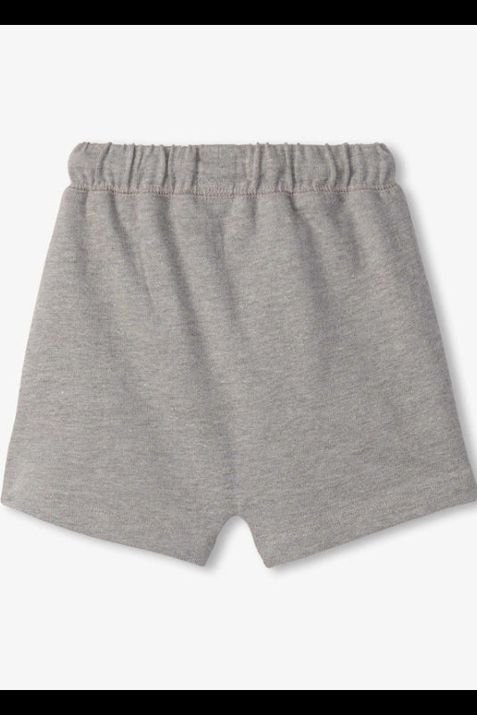 Kangaroo shorts in athletic grey back view