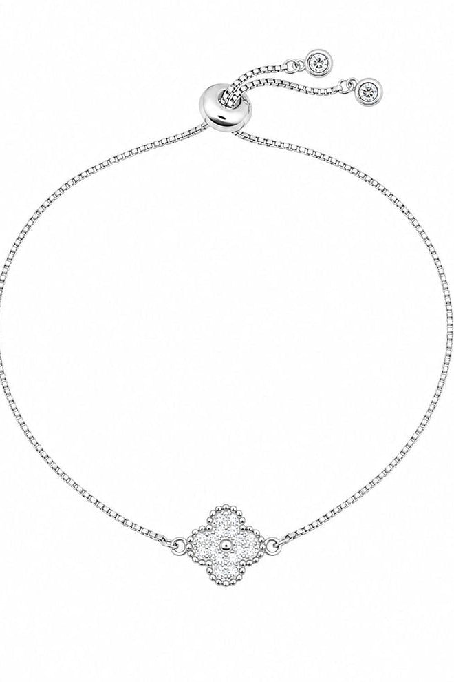 CZ CLOVER CHARM BRACELET