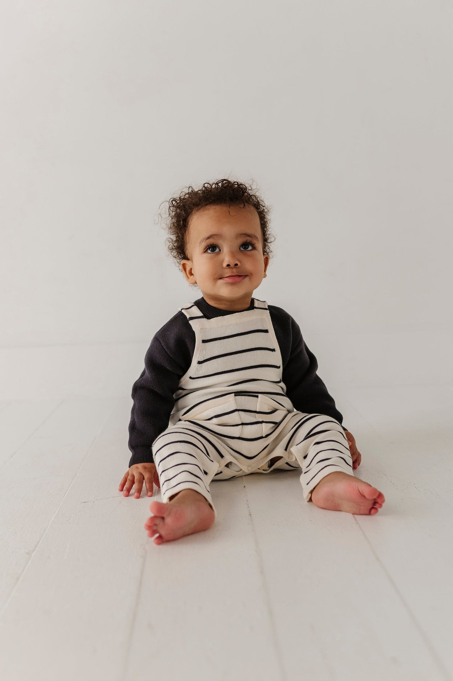 POCKETS OVERALLS WITH LONG SLEEVE SET