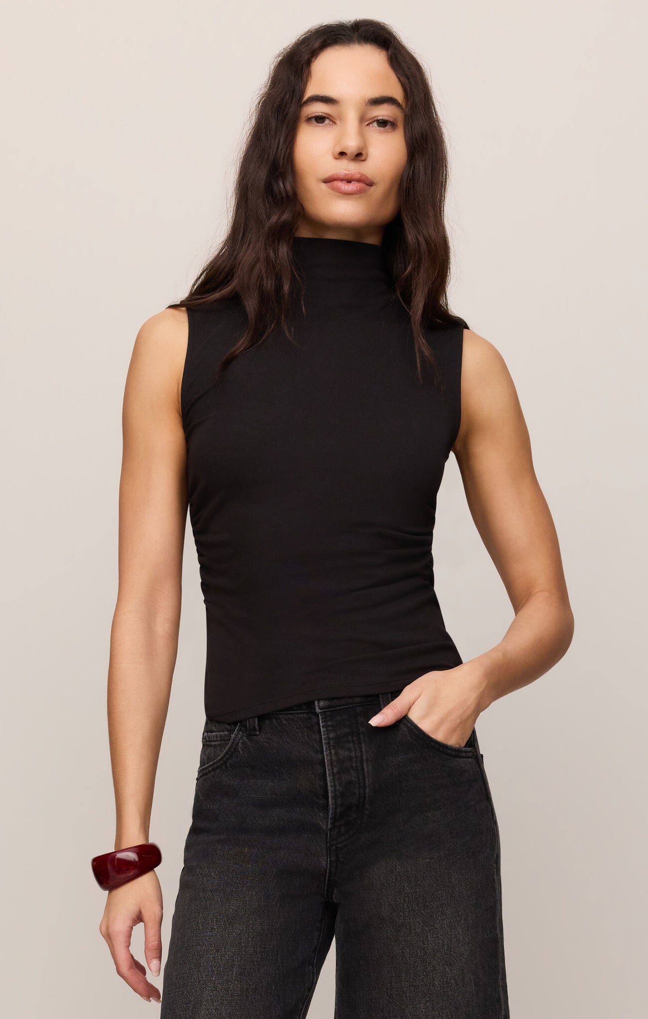 SILVIA HIGH NECK TOP
