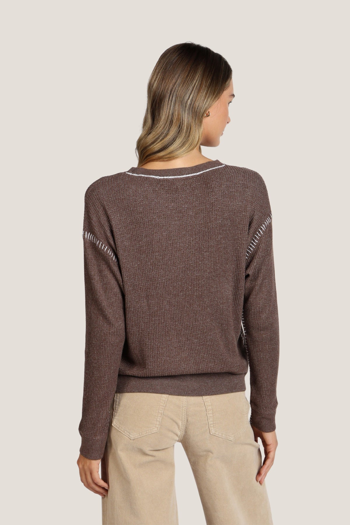 BLANKET STITCH SWEATSHIRT