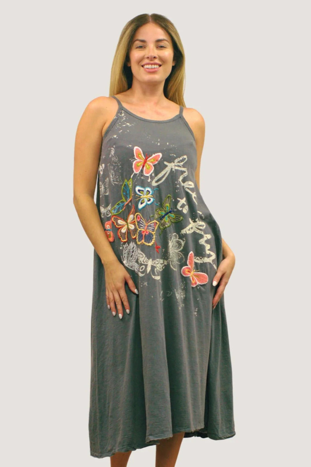 darcia dress in dark grey style view