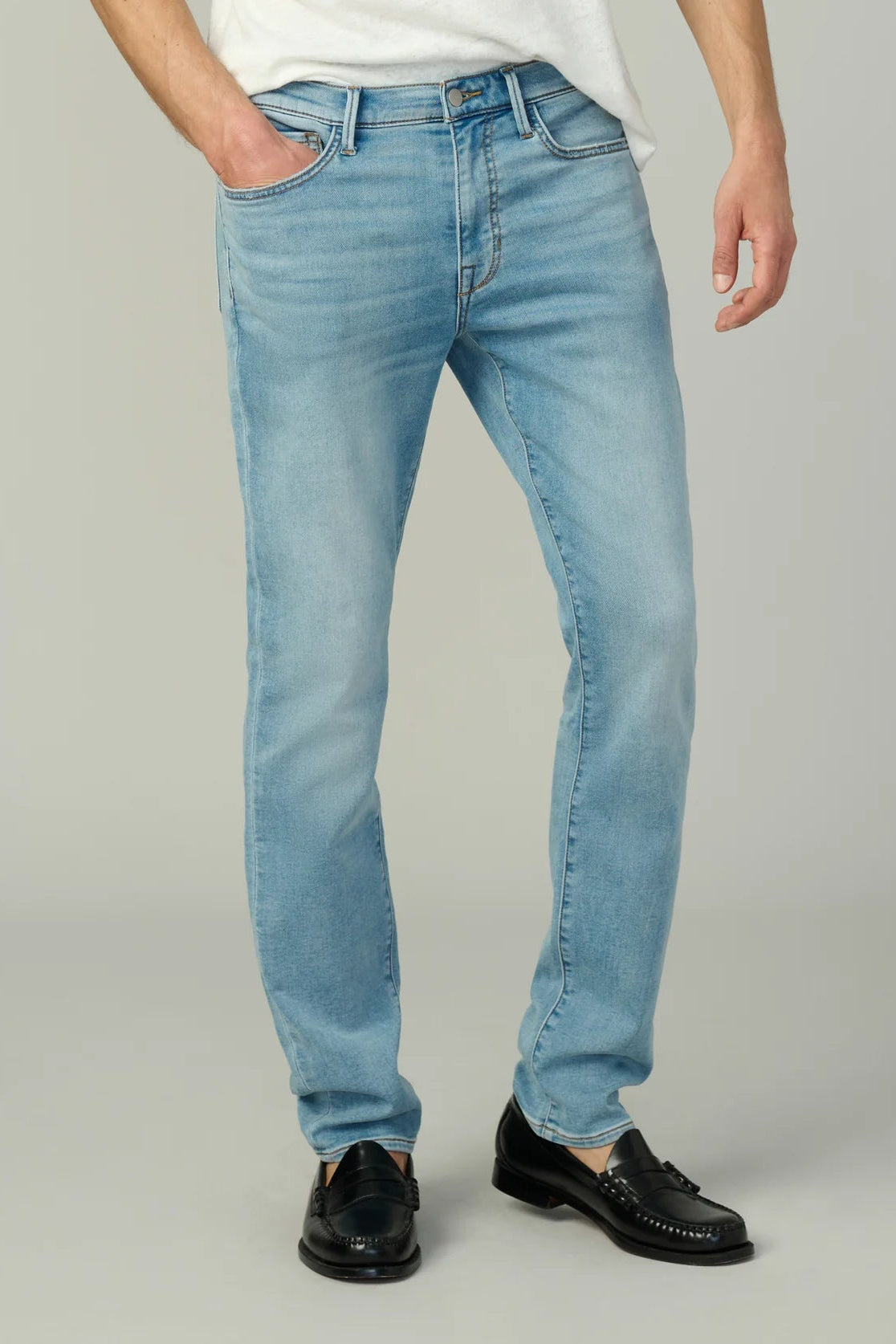 the asher denim jeans in culver front view