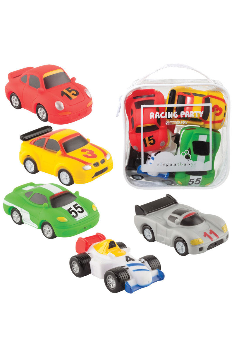 Race car squirties 5 pcs