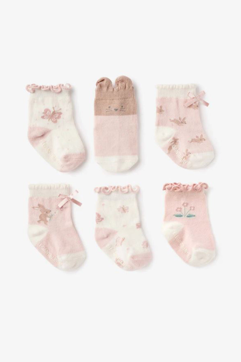 NON SLIP BABY SOCKS 6PC