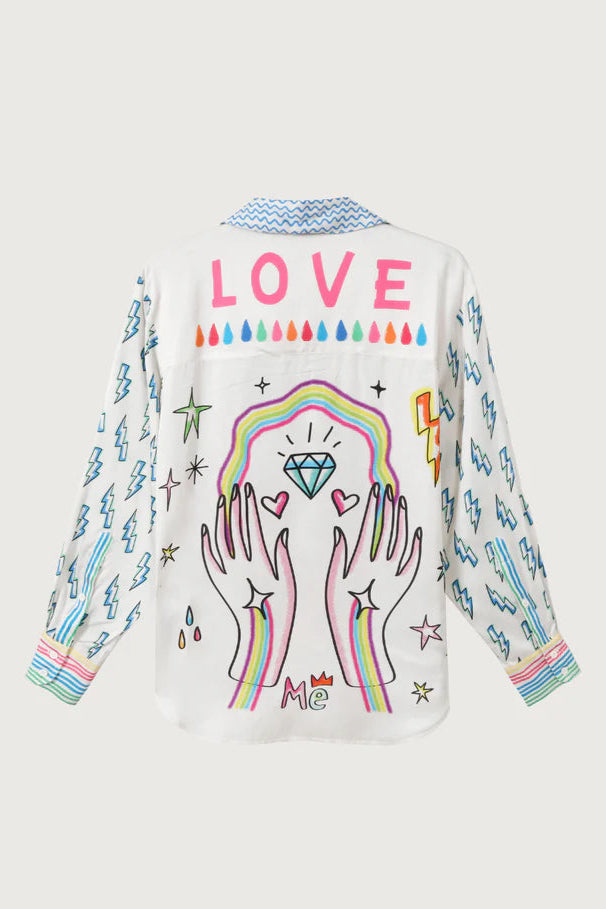 Isabel enlightenment shirt flat back view