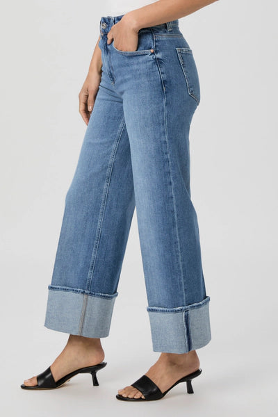 SASHA WIDE LEG ANKLE JEAN W/ CUFF