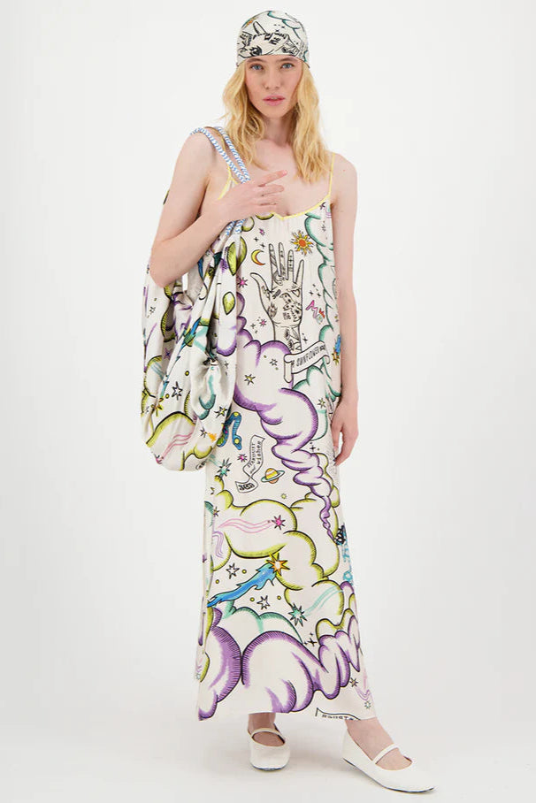 Olivia camisole dress in enlightenment front view