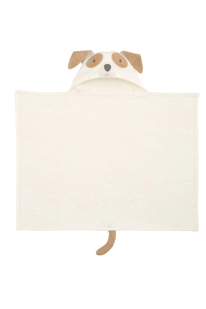 Hundemotiv Hooded Bath Wrap mit Kapuze und breitem Umhang, große Ohren